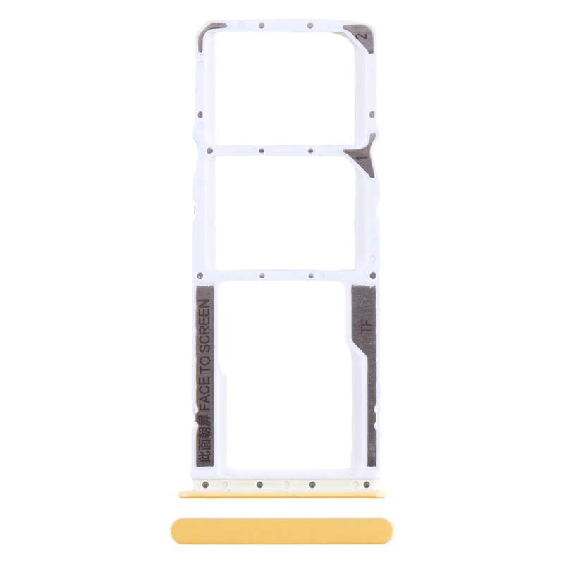 For Xiaomi Poco M4 Pro SIM Card Tray + SIM Card Tray + Micro SD Card Tray (Black)