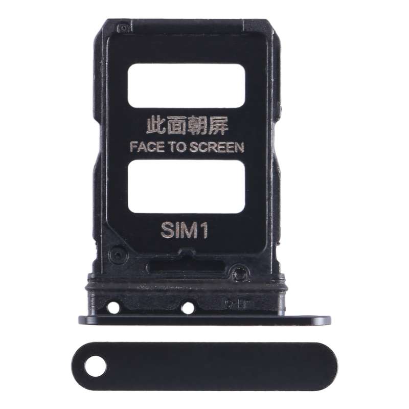 For Xiaomi Civi 1S SIM Card Tray + SIM Card Tray (Black)