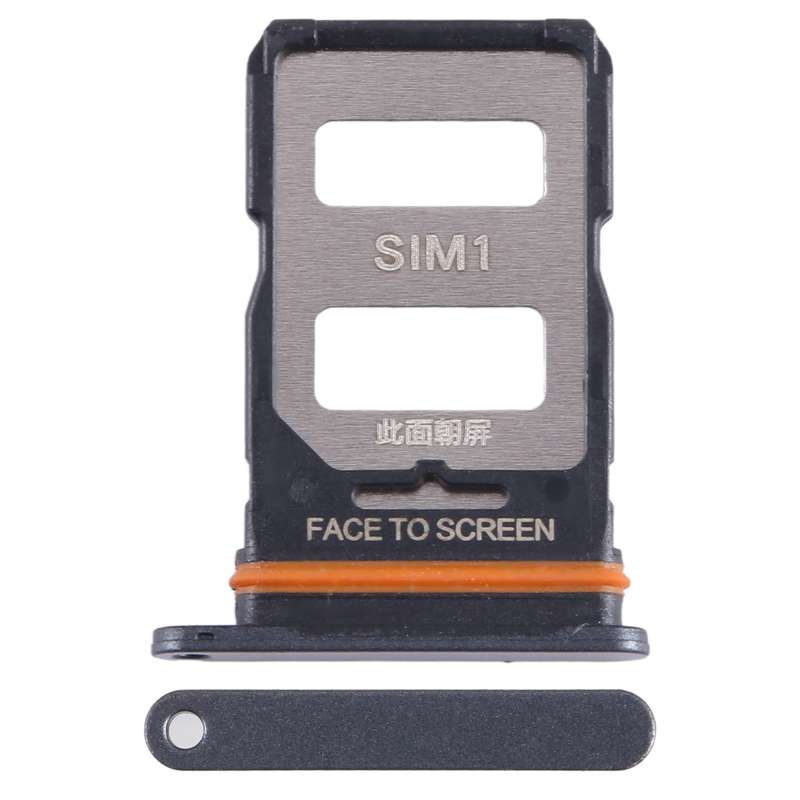 For Xiaomi Redmi Note 12T Pro SIM Card Tray + SIM Card Tray (Black)