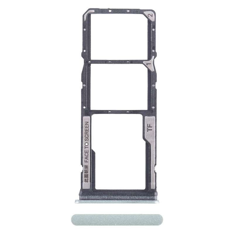 For Xiaomi Redmi 13C SIM Card Tray + SIM Card Tray + Micro SD Card Tray (Blue)