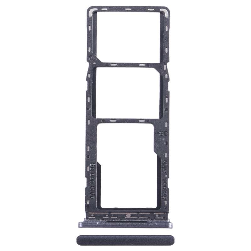 For Tecno Spark 7T SIM Card Tray + SIM Card Tray + Micro SD Card Tray (Blue)