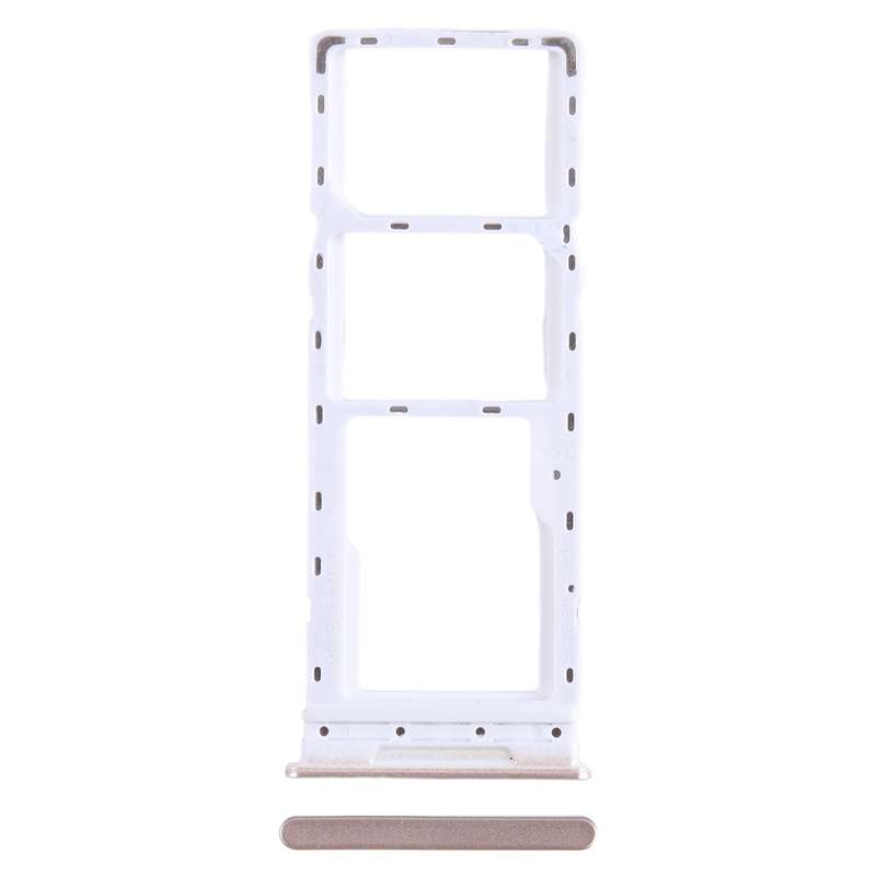 For Tecno Camon 18 SIM Card Tray + SIM Card Tray + Micro SD Card Tray (Gold)
