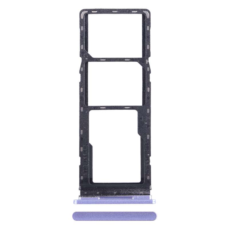 For Tecno Spark Go 2022 SIM Card Tray + SIM Card Tray + Micro SD Card Tray (Dark Blue)