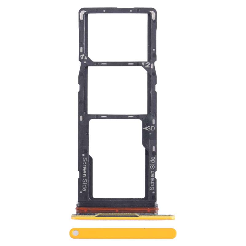 For Tecno Spark Go 2023 BF7n SIM Card Tray + SIM Card Tray + Micro SD Card Tray (Blue)
