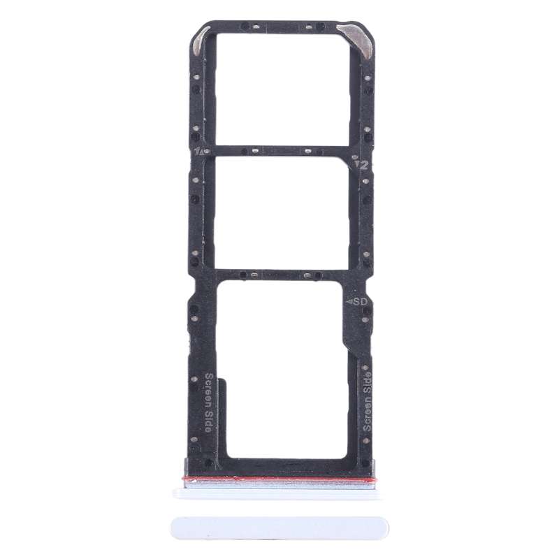 For Tecno Spark 10 Pro KI7 SIM Card Tray + SIM Card Tray + Micro SD Card Tray (Blue)