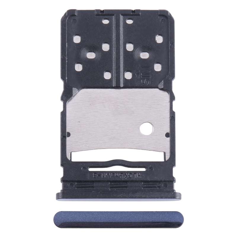 For Tecno Camon 20 Pro SIM Card Tray + Micro SD Card Tray (Silver)