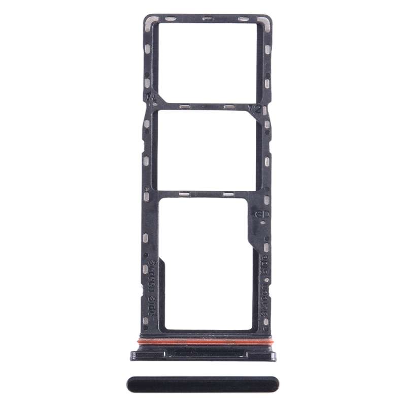 For Infinix Hot 10i X659B SIM Card Tray + SIM Card Tray + Micro SD Card Tray (Purple)