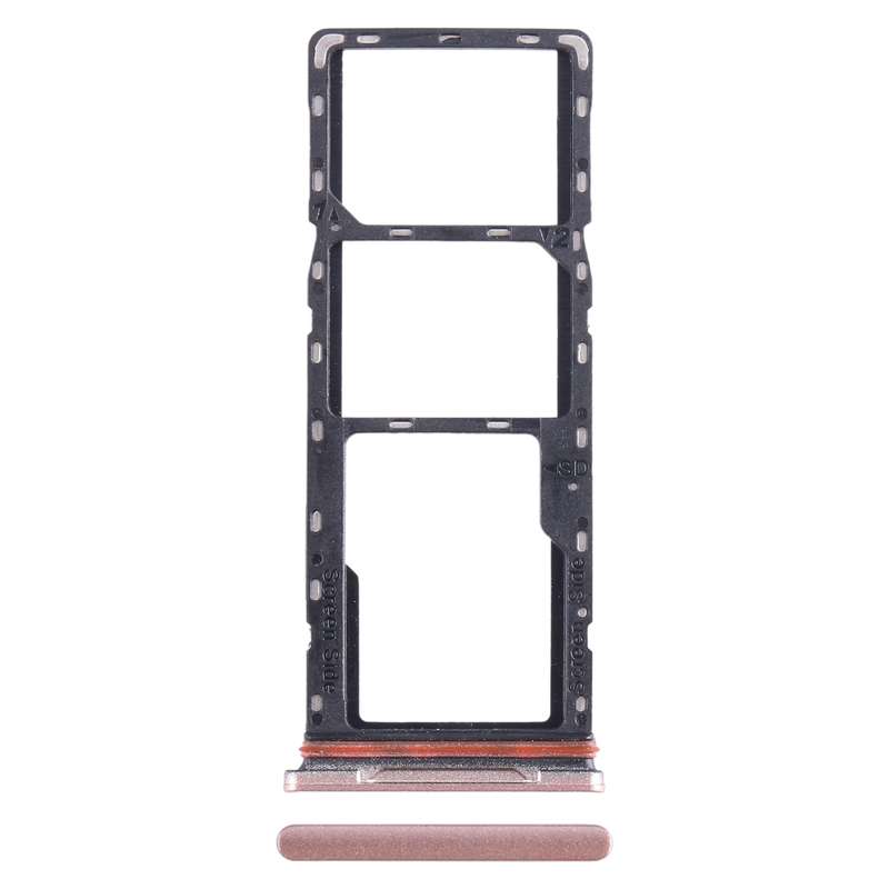 For Infinix Hot 10i X659B SIM Card Tray + SIM Card Tray + Micro SD Card Tray (Purple)