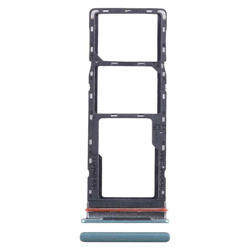 For Infinix Note 11i SIM Card Tray + SIM Card Tray + Micro SD Card Tray (Blue)