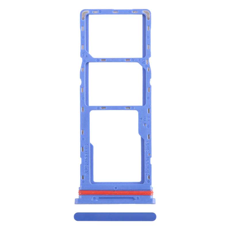 For Infinix Smart 6 HD X6512 SIM Card Tray + SIM Card Tray + Micro SD Card Tray (Baby Blue)