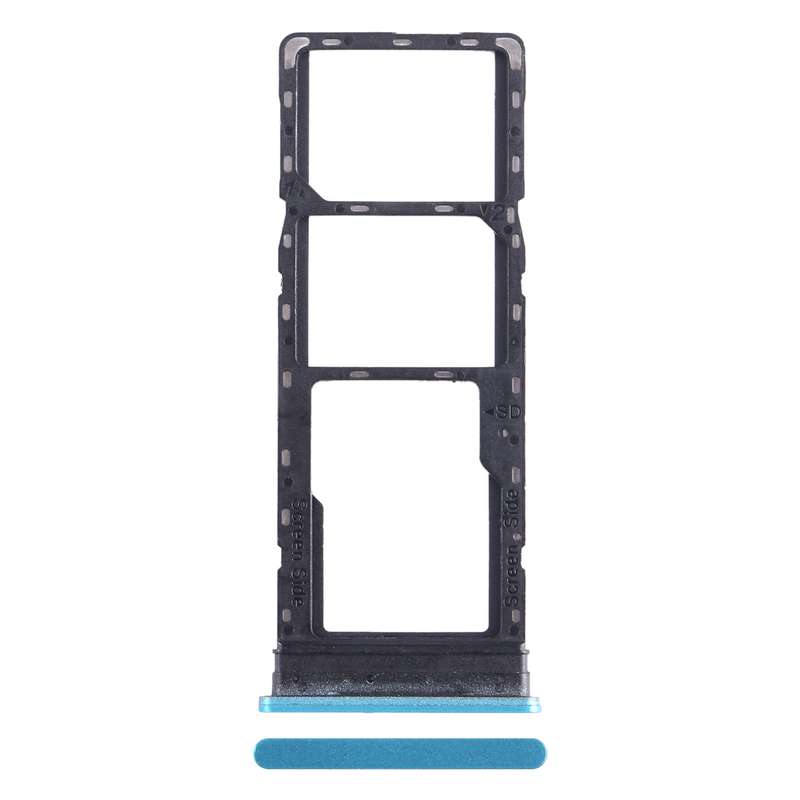 For Infinix Hot 12 X6817 SIM Card Tray + SIM Card Tray + Micro SD Card Tray (Green)