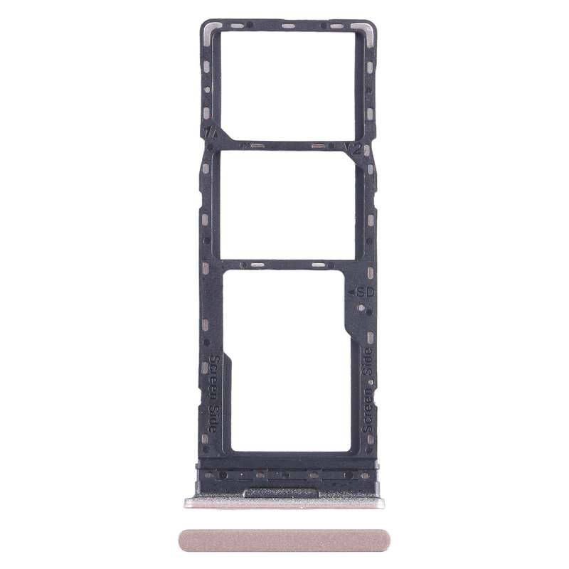 For Infinix Note 12 4G X663 SIM Card Tray + SIM Card Tray + Micro SD Card Tray (Blue)