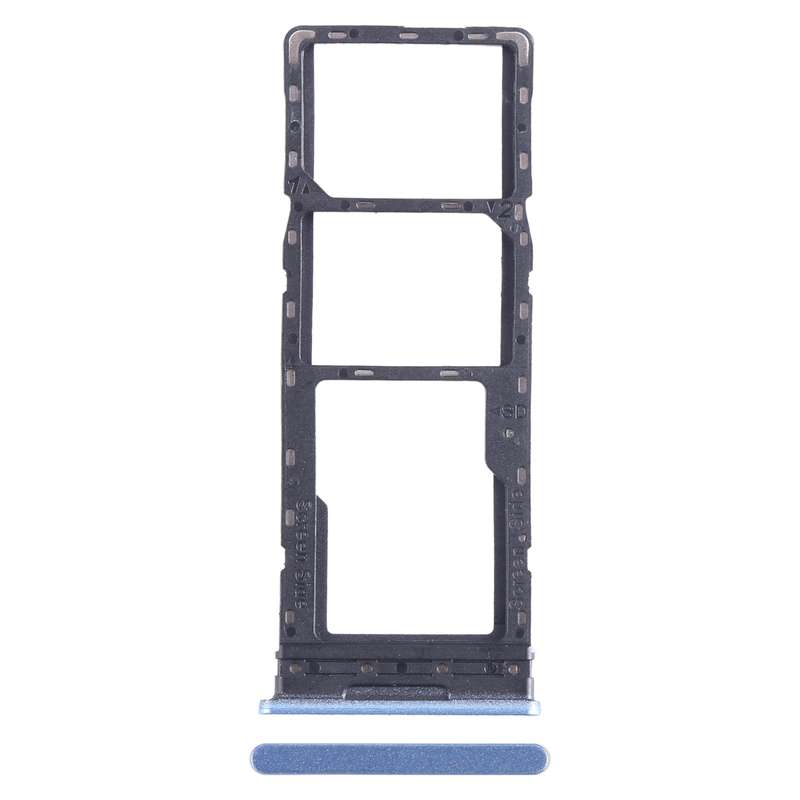 For Infinix Note 12 4G X663 SIM Card Tray + SIM Card Tray + Micro SD Card Tray (Blue)