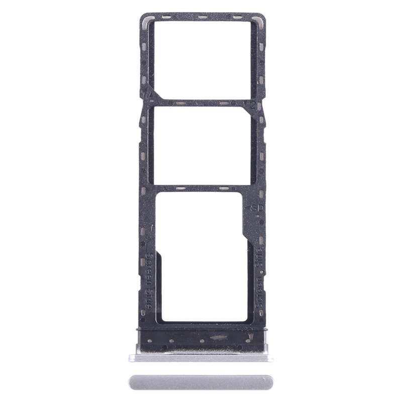 For Infinix Hot 20 X6826 SIM Card Tray + SIM Card Tray + Micro SD Card Tray (White)