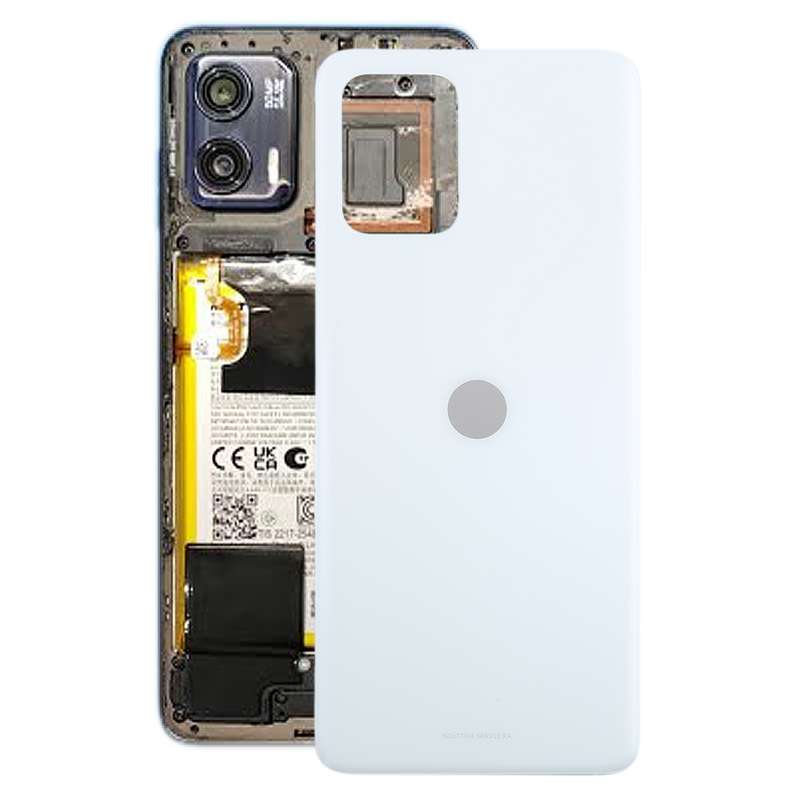 For Motorola Moto G73 Original Battery Back Cover(Blue)