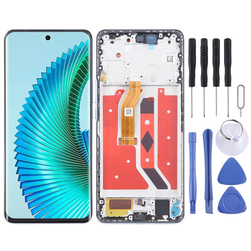 For Honor Magic6 Lite Original LCD Screen Digitizer Full Assembly with Frame (Black)