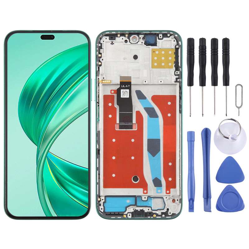 For Honor X8b Original LCD Screen Digitizer Full Assembly with Frame (Black)