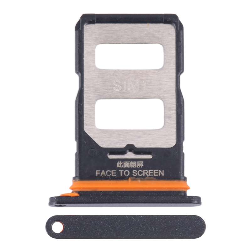 For Xiaomi Redmi Note 13 Pro+ SIM Card Tray + SIM Card Tray (Black)
