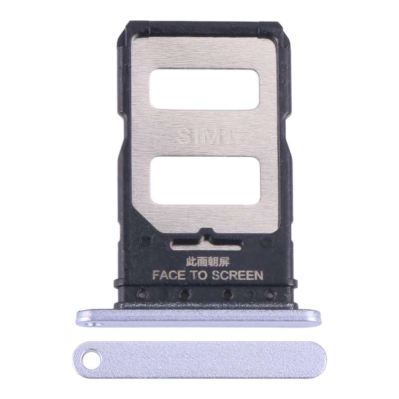 For Xiaomi Redmi Note 13 Pro+ SIM Card Tray + SIM Card Tray (Silver)
