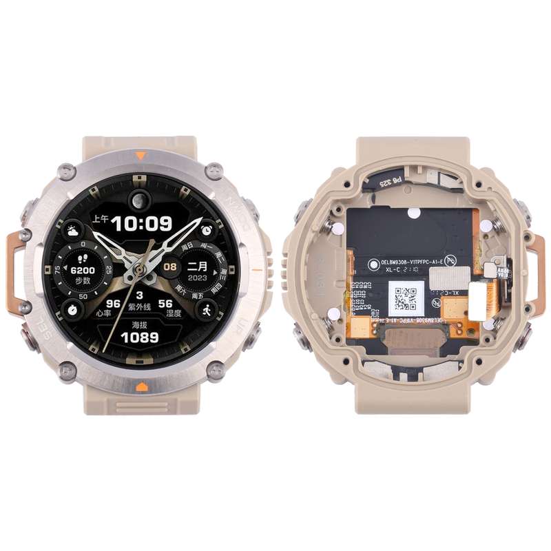 For Amazfit T-Rex Ultra Original LCD Screen Digitizer Full Assembly With Frame(Yellow)