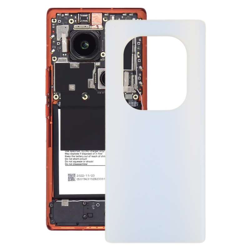 For Tecno Phantom X2 AD8 Original Battery Back Cover(Black)