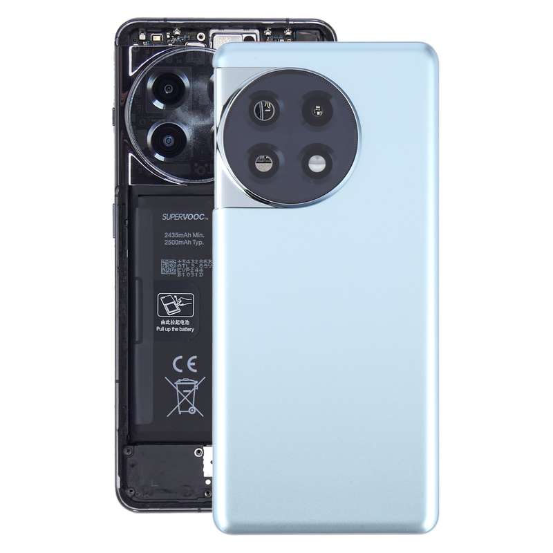 For OnePlus 11R Battery Back Cover with Camera Lens Cover(Black)