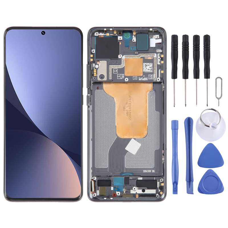 For Xiaomi 12 Original AMOLED Material LCD Screen Digitizer Full Assembly with Frame (Green)