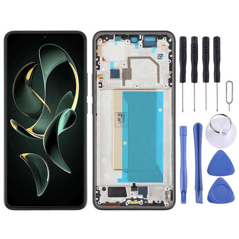 For Xiaomi 13T Pro Original AMOLED Material LCD Screen Digitizer Full Assembly with Frame (Gold)