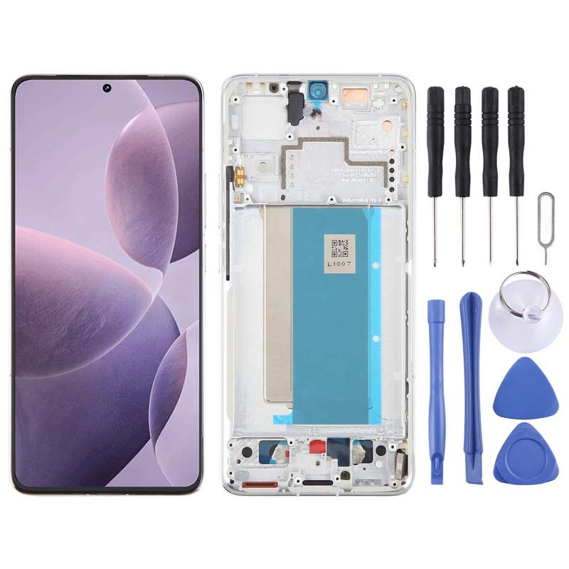 For Xiaomi Redmi K70 Pro Original AMOLED Material LCD Screen Digitizer Full Assembly with Frame (Sil