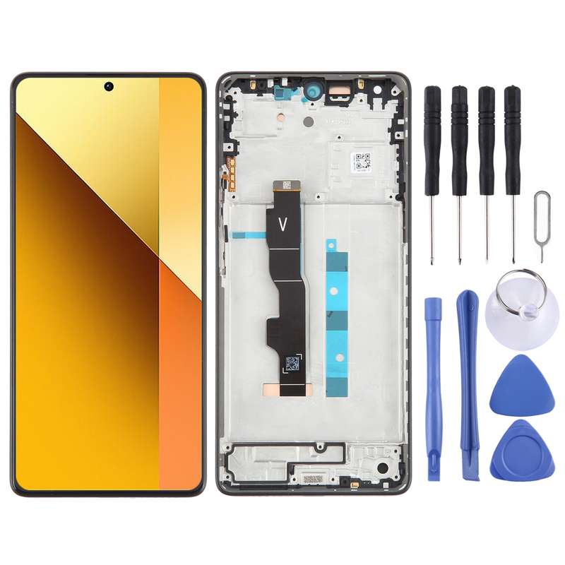 For Xiaomi Redmi Note 13 5G Original AMOLED Material LCD Screen Digitizer Full Assembly with Frame (