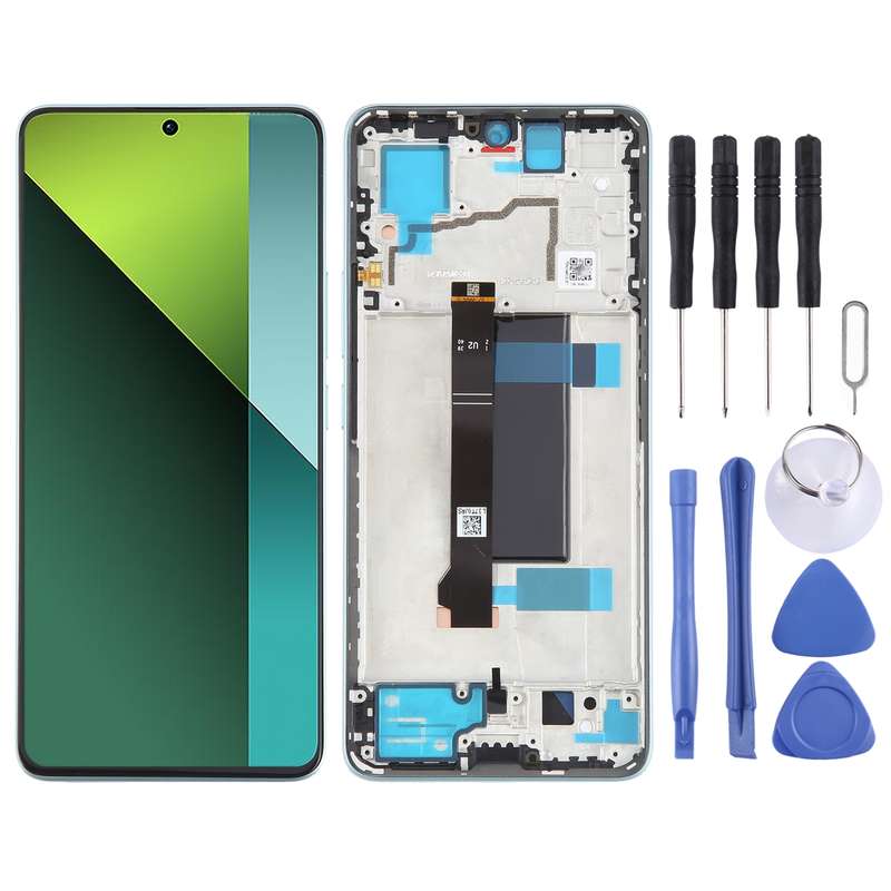 For Xiaomi Poco X6 Original AMOLED Material LCD Screen Digitizer Full Assembly with Frame (Black)