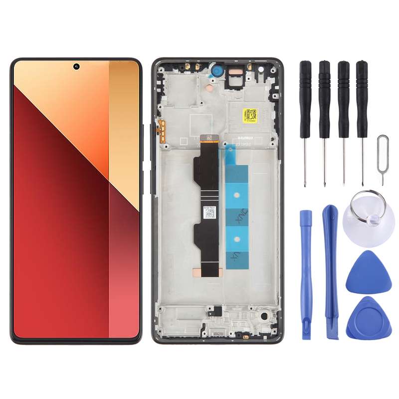 For Xiaomi Poco M6 Pro 4G Original AMOLED Material LCD Screen Digitizer Full Assembly with Frame (Pu