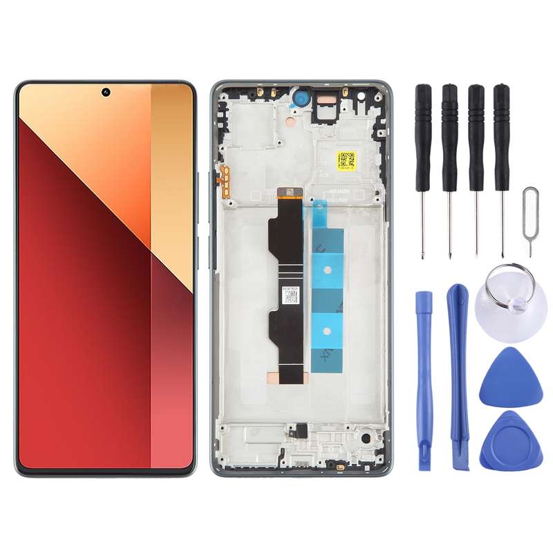 For Xiaomi Poco M6 Pro 4G Original AMOLED Material LCD Screen Digitizer Full Assembly with Frame (Pu