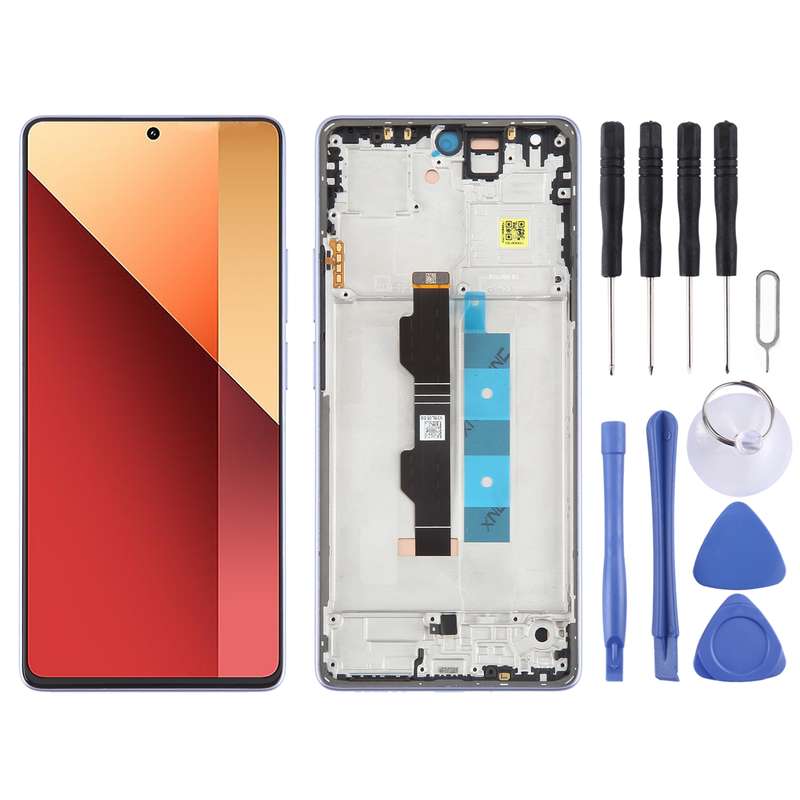 For Xiaomi Poco M6 Pro 4G Original AMOLED Material LCD Screen Digitizer Full Assembly with Frame (Pu