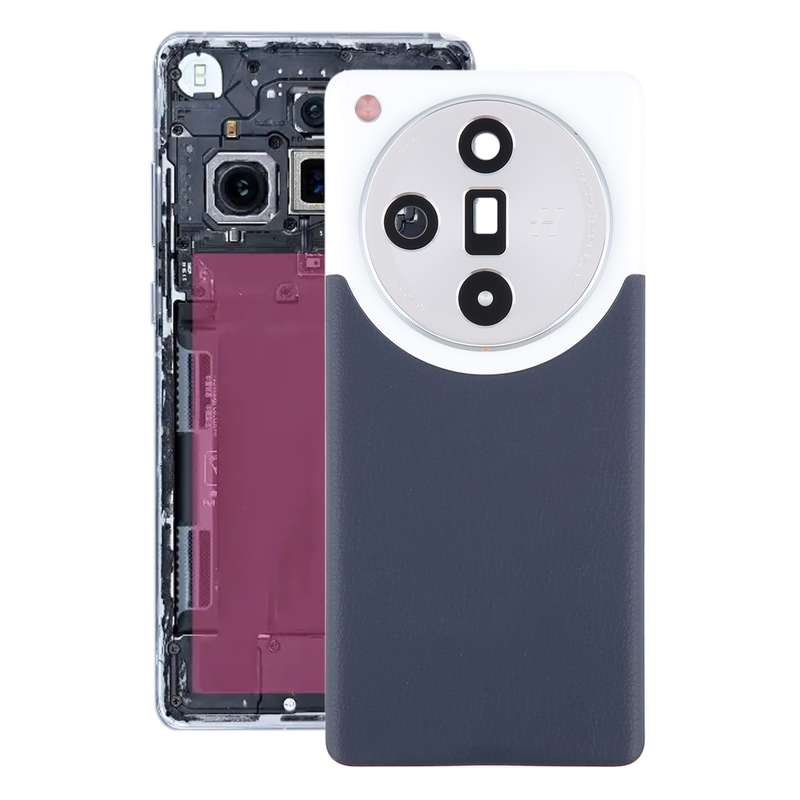 For OPPO Find X7 Ultra Original Battery Back Cover with Camera Lens Cover(Blue)