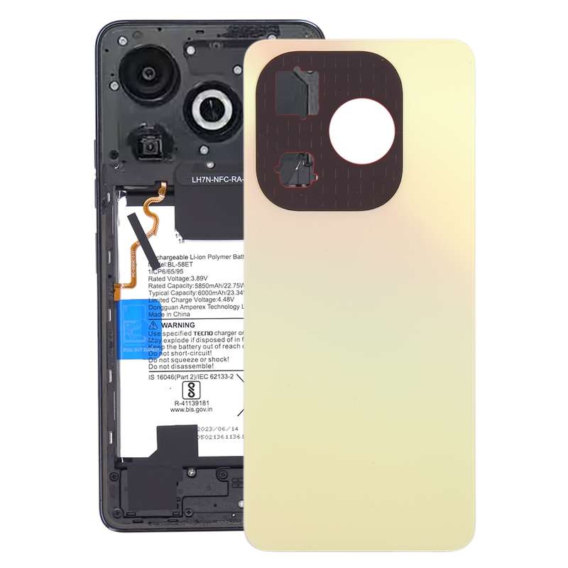 For Infinix Smart 8 Pro Original Battery Back Cover(Black)