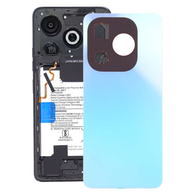 For Infinix Smart 8 Pro Original Battery Back Cover(Black)