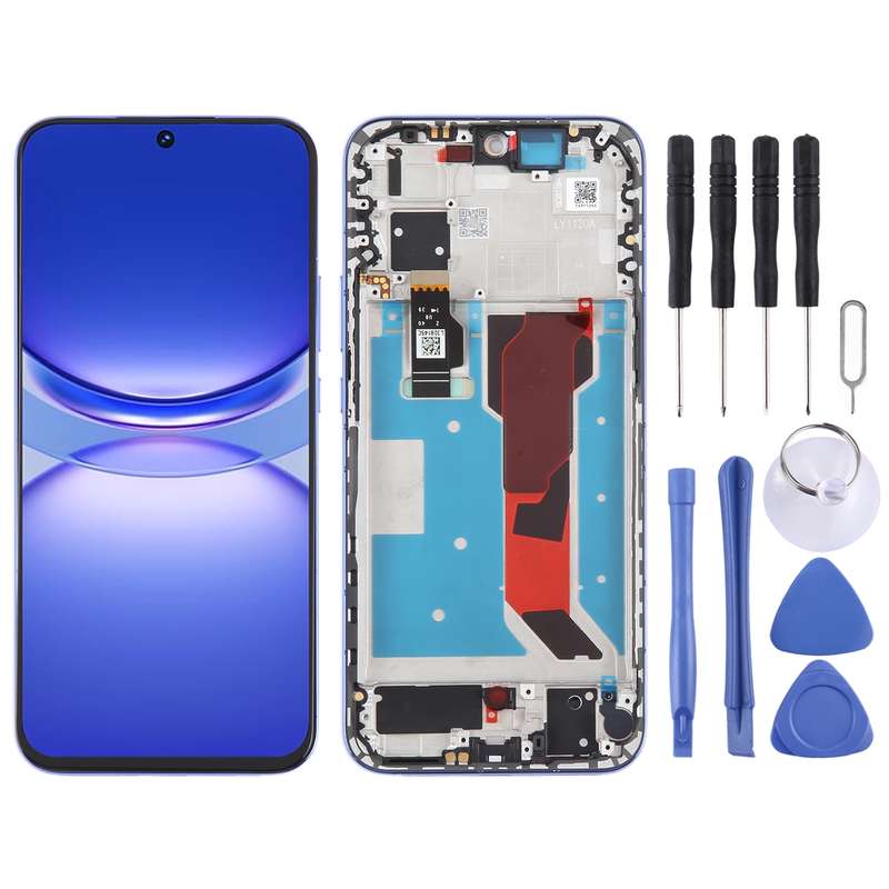 For Huawei nova 12 Lite Original LCD Screen Digitizer Full Assembly with Frame (Black)