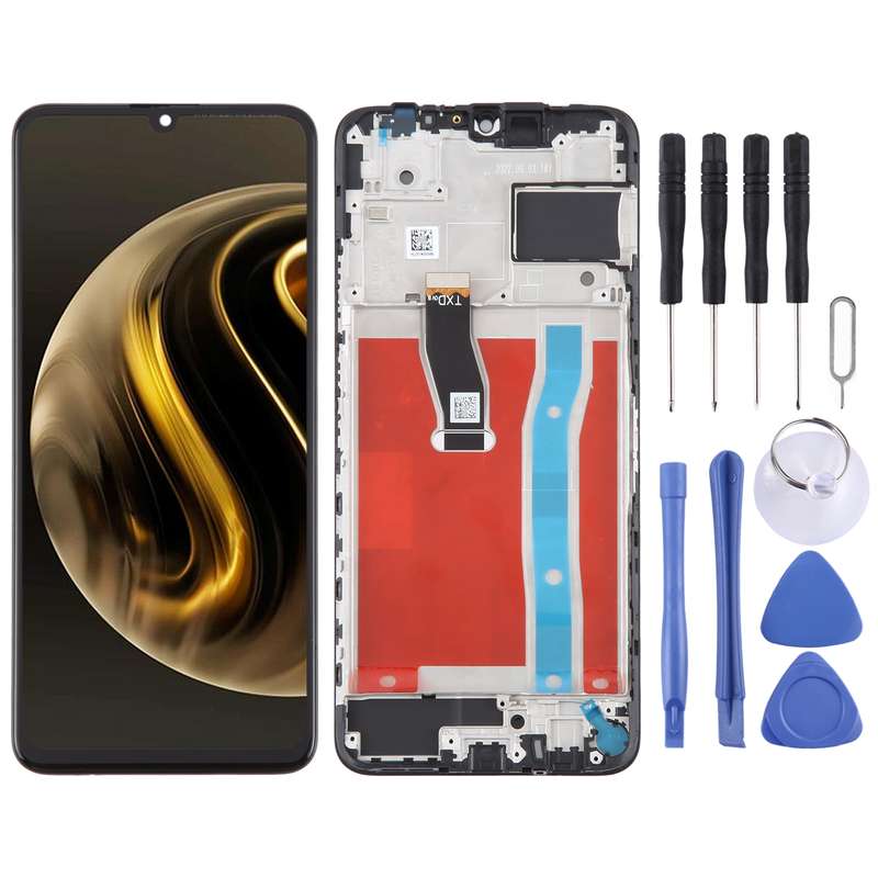 For Huawei Nova Y72 Original LCD Screen Digitizer Full Assembly with Frame (Black)
