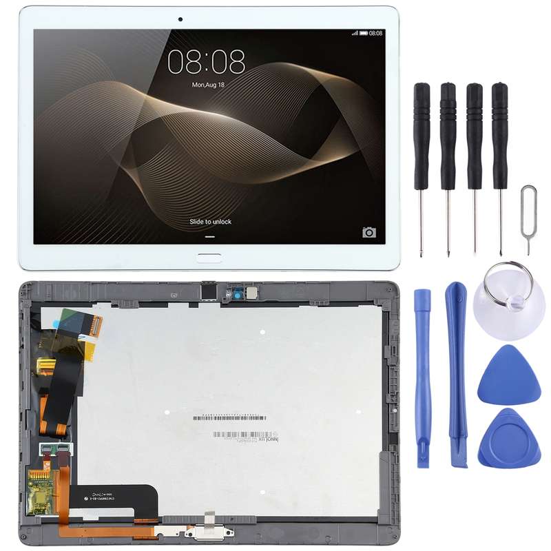 Original LCD Screen For Huawei MediaPad M2 10.0 M2-A01W/M2-A01L Digitizer Full Assembly With Frame(W