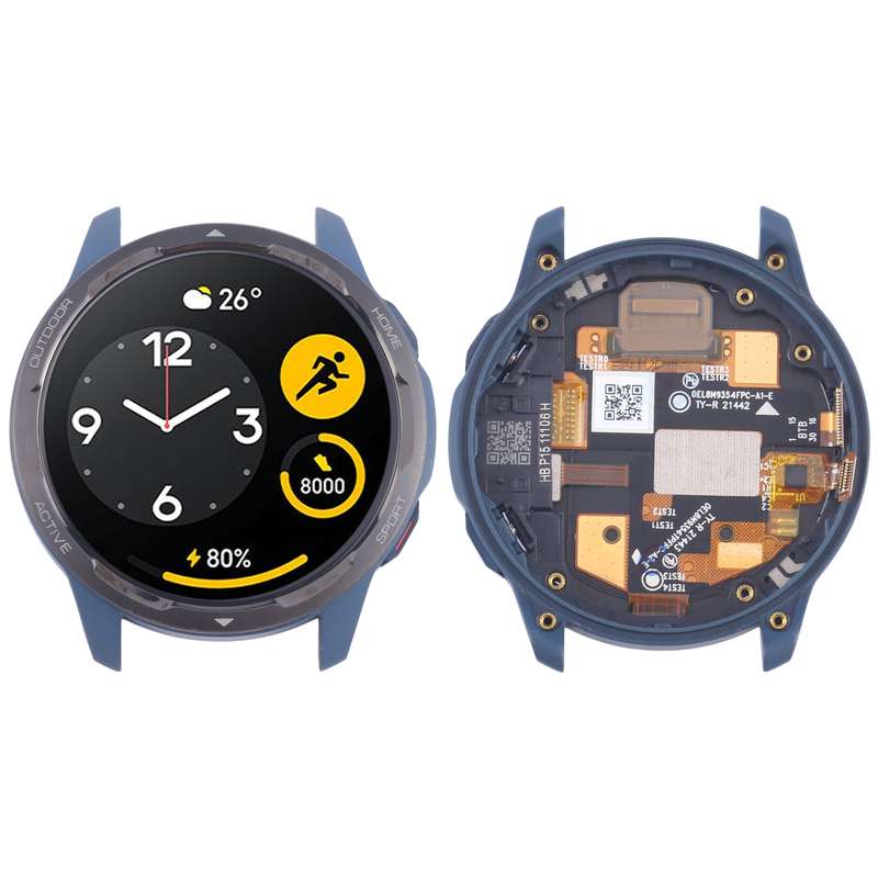 For Xiaomi Watch S1 Active Original LCD Screen and Digitizer Full Assembly With Frame (Silver)