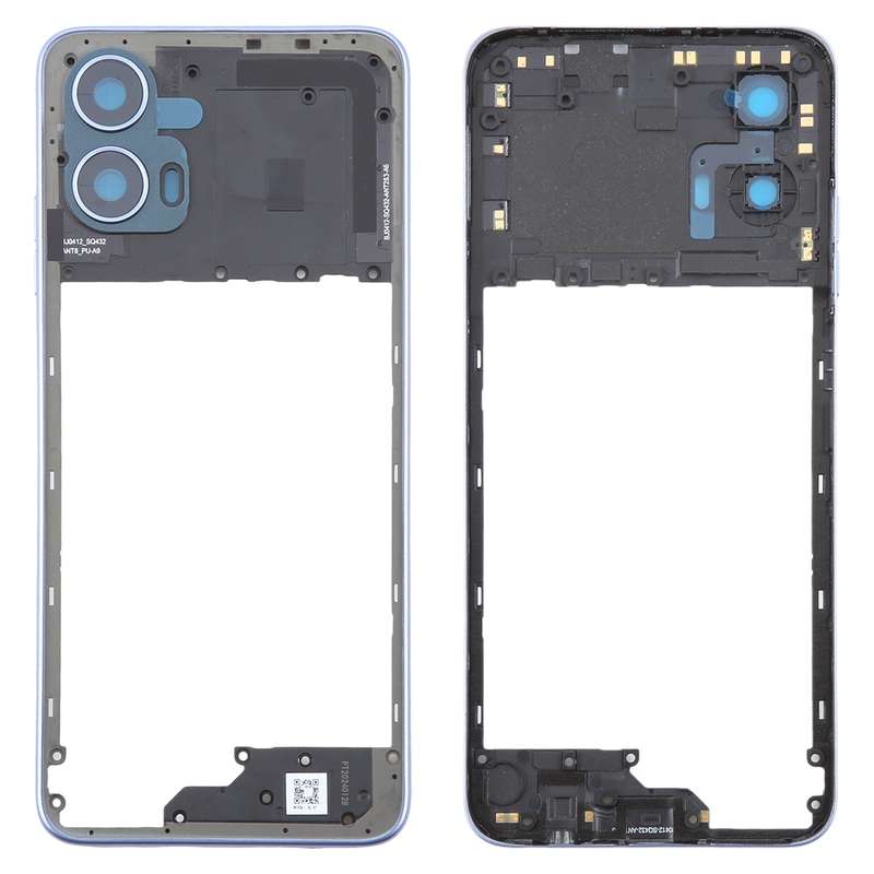 For Motorola Moto G34 Original Middle Frame Bezel Plate (Black)