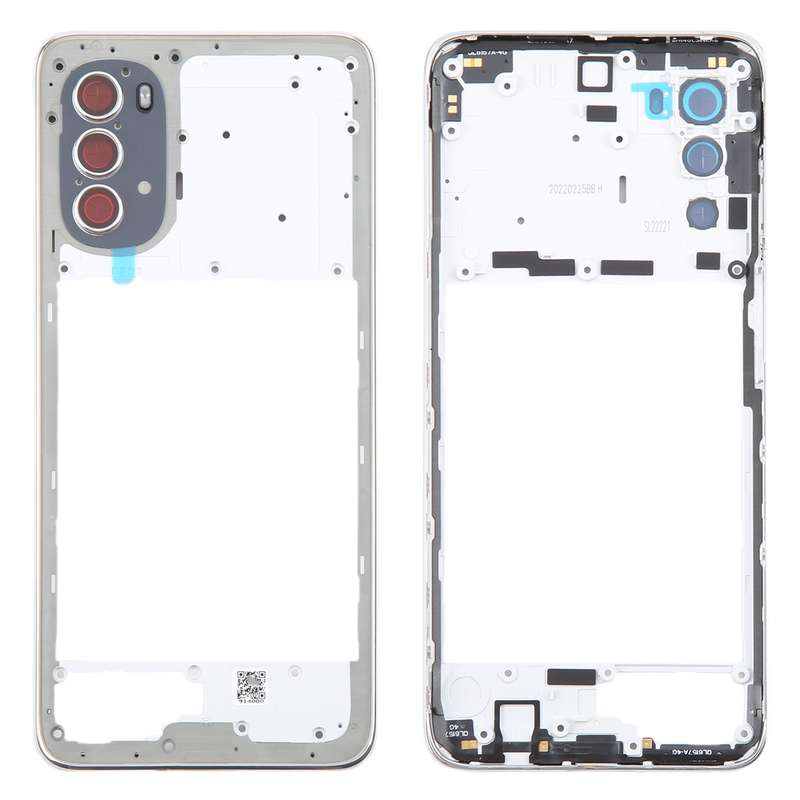 For Motorola Moto G52 Original Middle Frame Bezel Plate (Black)