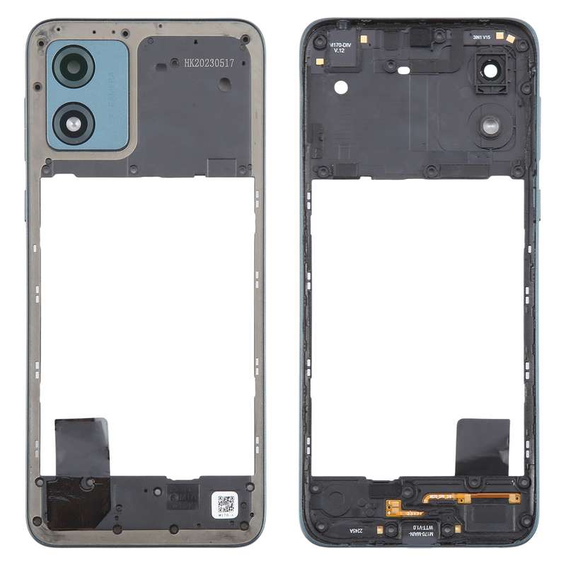 For Motorola Moto E13 Original Middle Frame Bezel Plate (Black)