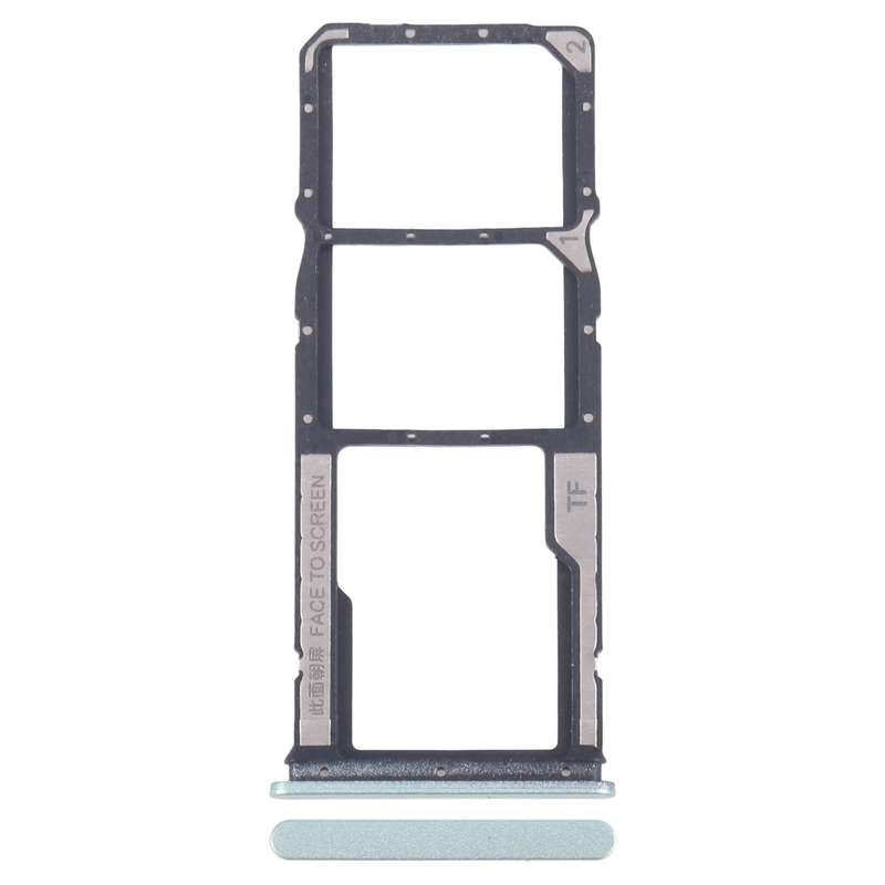 For Xiaomi Redmi 13R Original SIM Card Tray + SIM Card Tray + Micro SD Card Tray (Black)