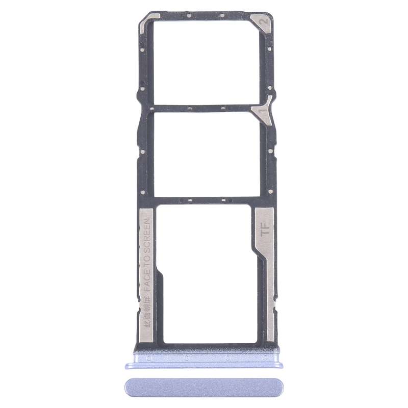 For Xiaomi Redmi 13R Original SIM Card Tray + SIM Card Tray + Micro SD Card Tray (Black)