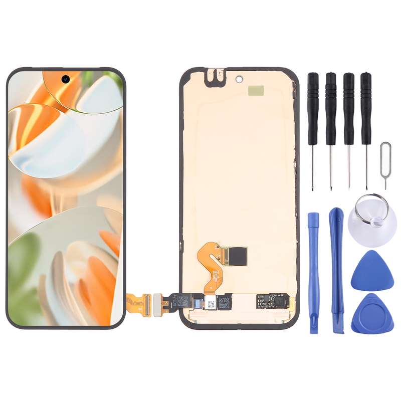 For Google Pixel 9 Pro GR83Y GEC77 Original OLED Material LCD Screen Digitizer Full Assembly with Fr