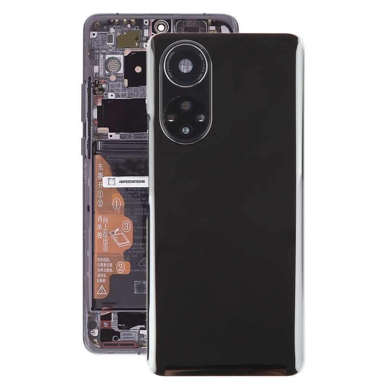 For Huawei Nova 9 Battery Back Cover with Camera Lens(Black)
