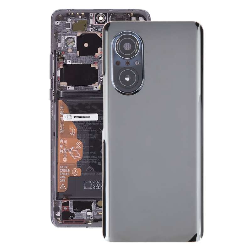 For Huawei Nova 9 SE Battery Back Cover with Camera Lens(Black)
