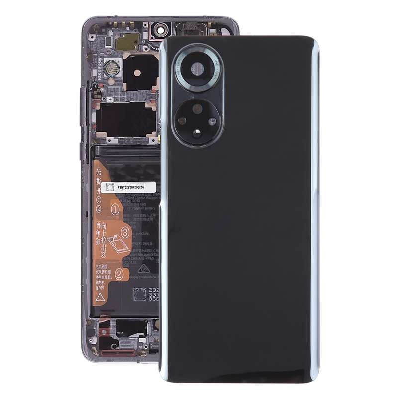 For Honor 50 Battery Back Cover with Camera Lens(Black)